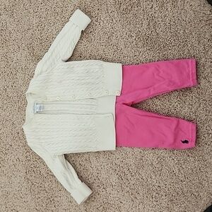 Ralph lauren cardigan and pants set